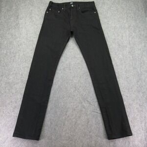 GAP Denim Men's Black Slim Jeans 31x32 Cotton Stretch‎ Button Fly